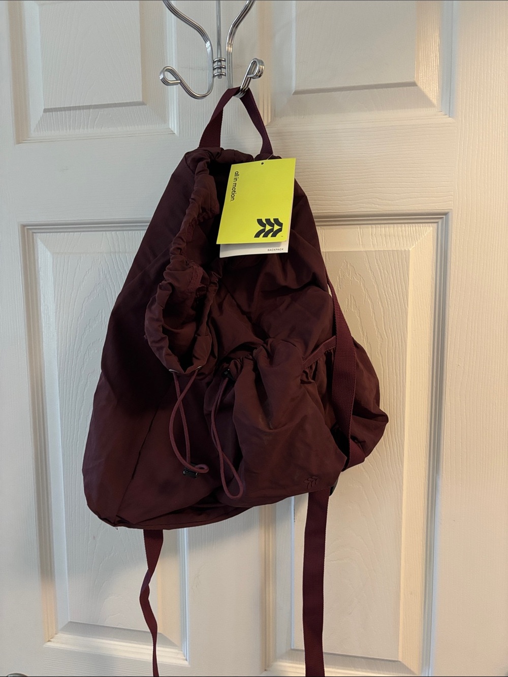 all in motion Burgundy Drawstring Backpack